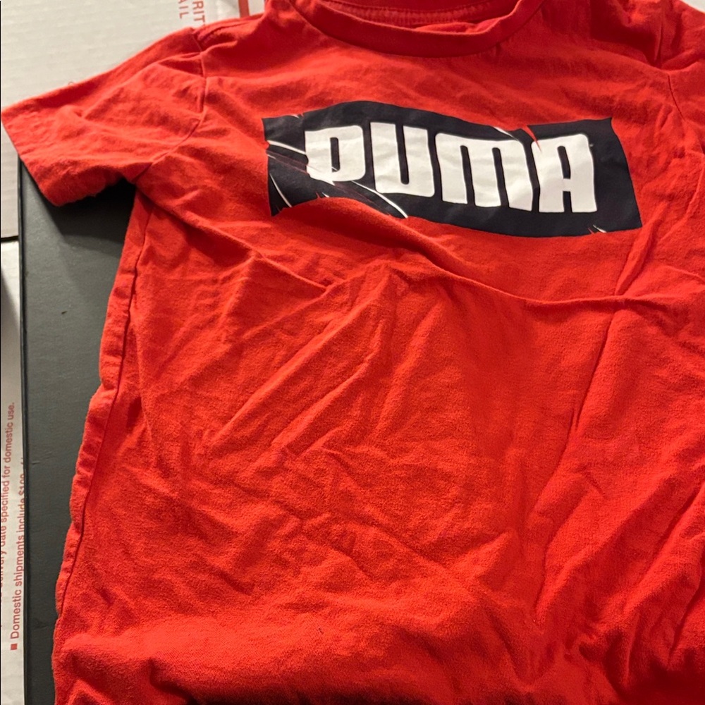 Puma Bold Red Tee with Logo 6